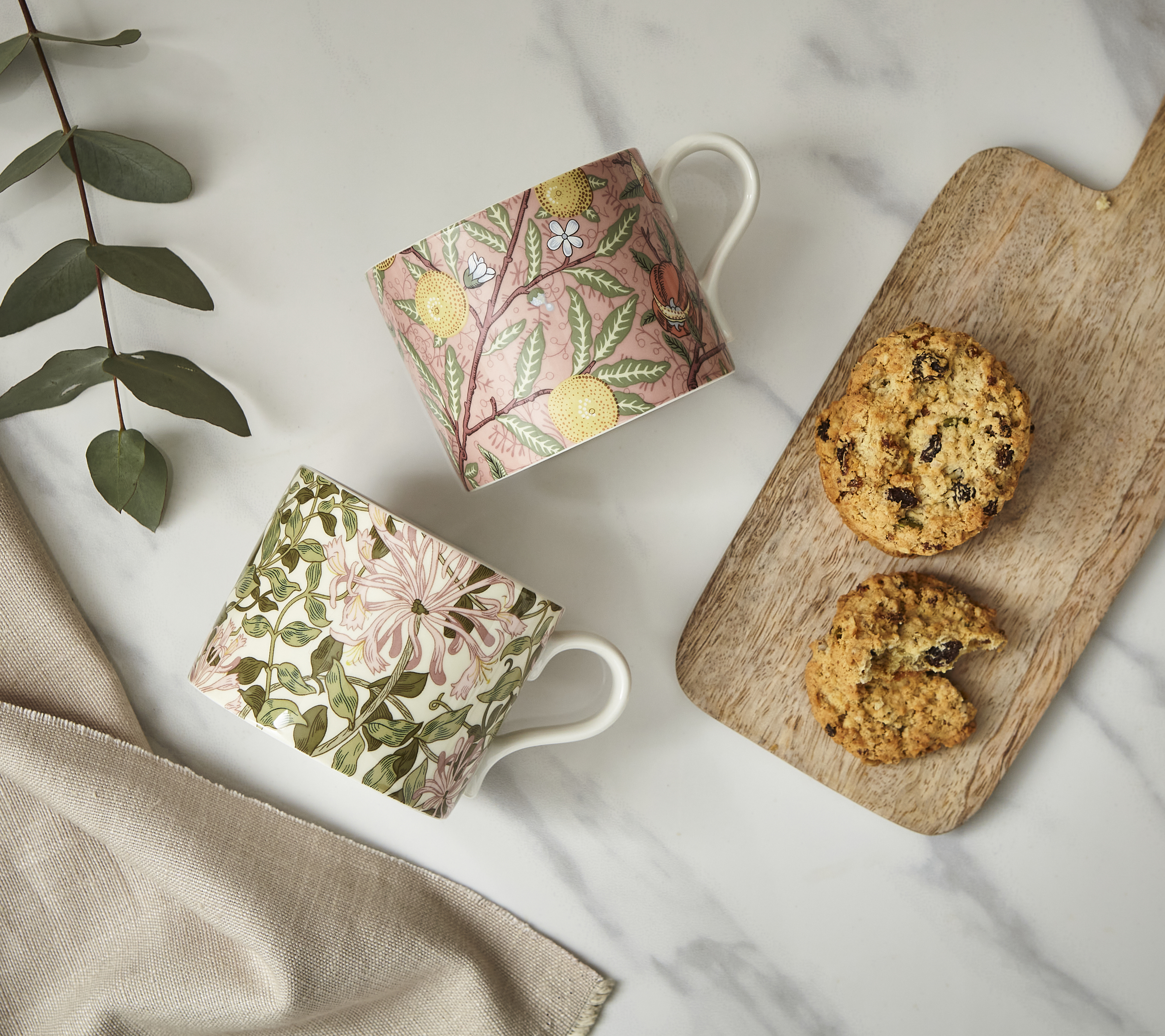 Morris & Co. Fruit & Honeysuckle Mugs image number null